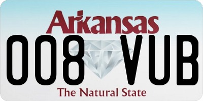 AR license plate 008VUB