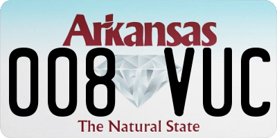 AR license plate 008VUC