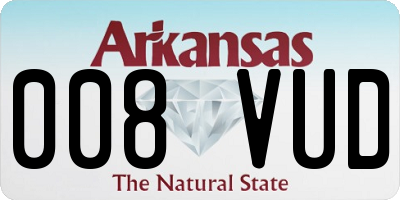 AR license plate 008VUD