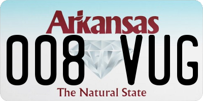 AR license plate 008VUG