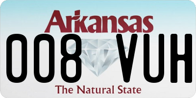 AR license plate 008VUH
