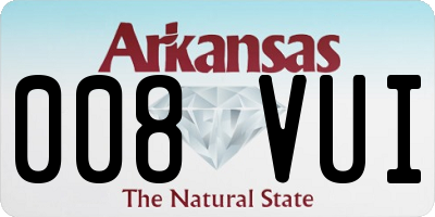 AR license plate 008VUI