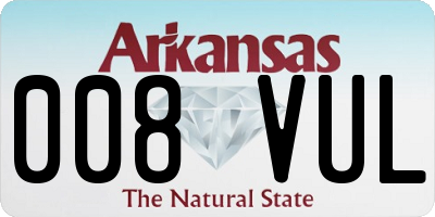 AR license plate 008VUL