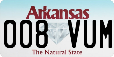 AR license plate 008VUM