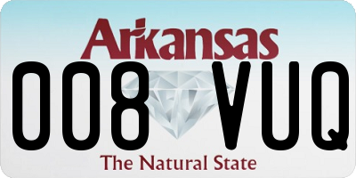AR license plate 008VUQ