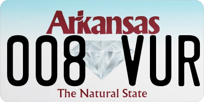 AR license plate 008VUR