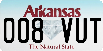 AR license plate 008VUT