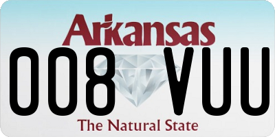 AR license plate 008VUU