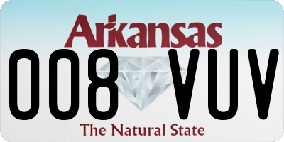 AR license plate 008VUV