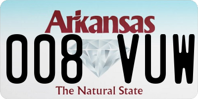 AR license plate 008VUW