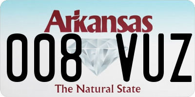 AR license plate 008VUZ