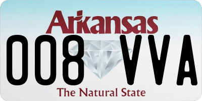 AR license plate 008VVA