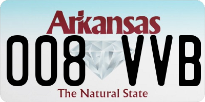 AR license plate 008VVB