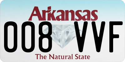 AR license plate 008VVF