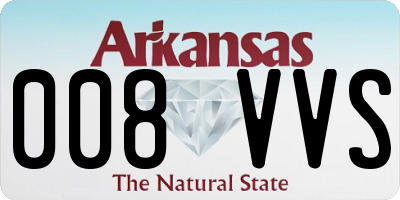 AR license plate 008VVS