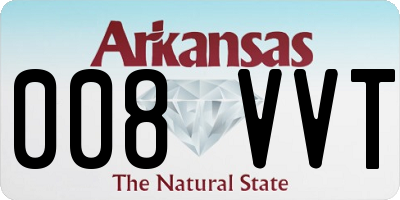 AR license plate 008VVT