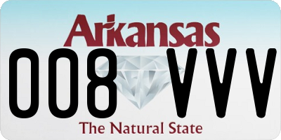 AR license plate 008VVV
