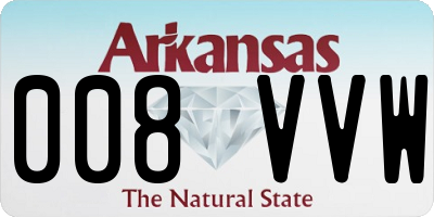 AR license plate 008VVW
