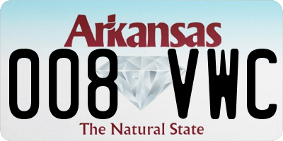 AR license plate 008VWC