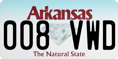 AR license plate 008VWD
