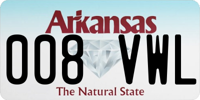 AR license plate 008VWL