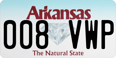 AR license plate 008VWP