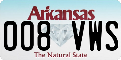 AR license plate 008VWS