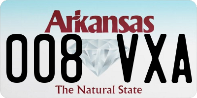AR license plate 008VXA