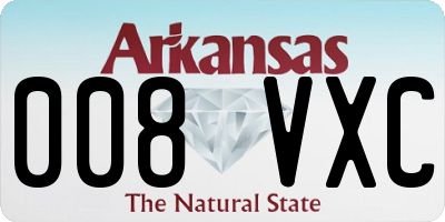 AR license plate 008VXC