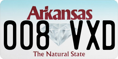 AR license plate 008VXD