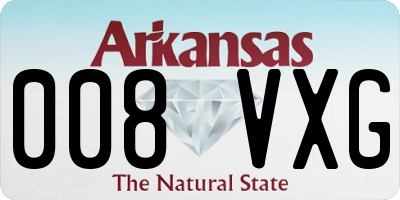 AR license plate 008VXG