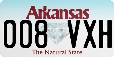 AR license plate 008VXH
