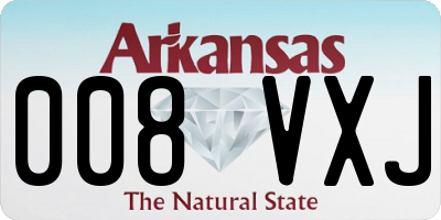AR license plate 008VXJ