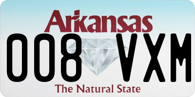 AR license plate 008VXM