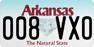AR license plate 008VXO