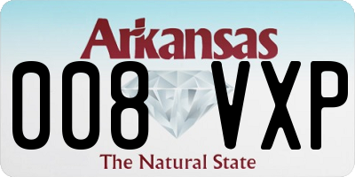 AR license plate 008VXP