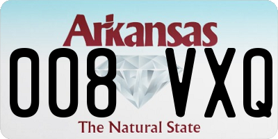 AR license plate 008VXQ