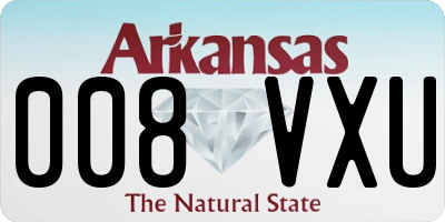AR license plate 008VXU