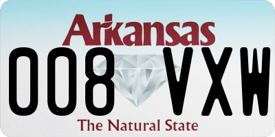 AR license plate 008VXW