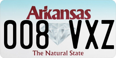 AR license plate 008VXZ