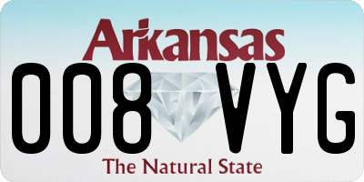 AR license plate 008VYG