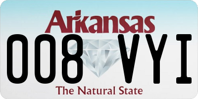AR license plate 008VYI