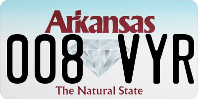 AR license plate 008VYR