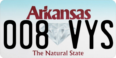 AR license plate 008VYS