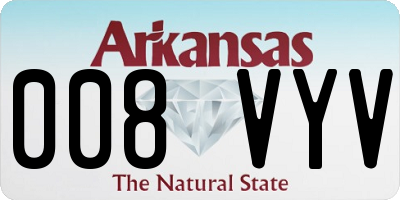 AR license plate 008VYV