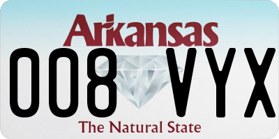 AR license plate 008VYX