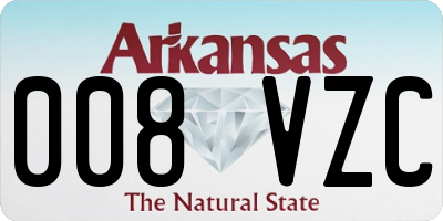 AR license plate 008VZC