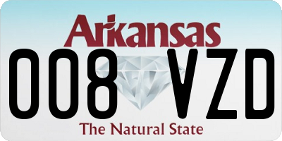 AR license plate 008VZD
