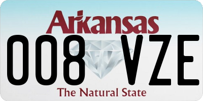 AR license plate 008VZE