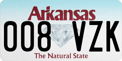 AR license plate 008VZK